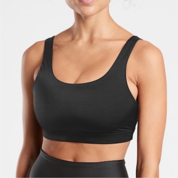 Athleta Exhale Shine Bra A-C Black - Picture 2 of 6